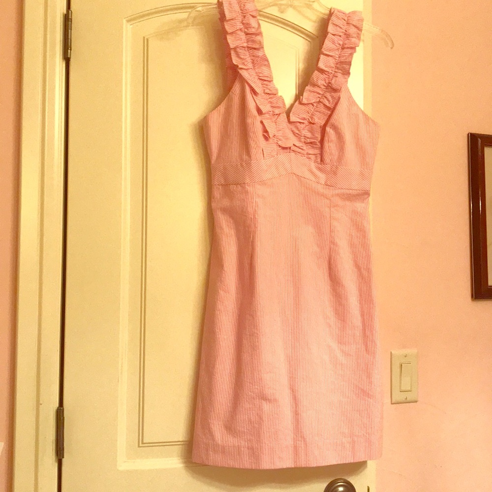Pink and white Lilly Pulitzer dress